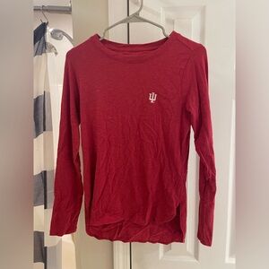 johnnie-O IU Women's Addison Long-Sleeve Shirt crimson XS